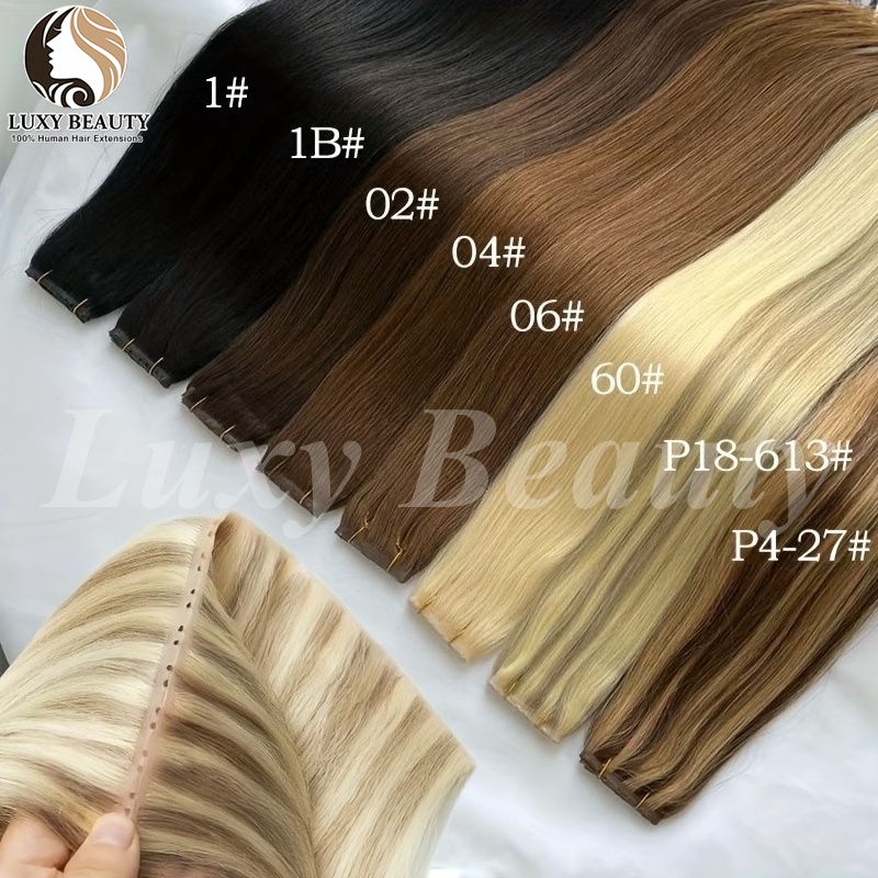 Invisible Tape In Extensions Real Hair - وصلات شعر براون باترفلاي هول ويفت