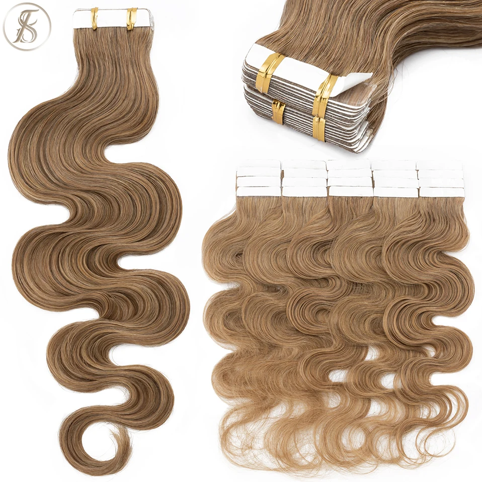 Invisible Tape In Extensions Real Hair - TESS 20 قطعة شريط متموج في