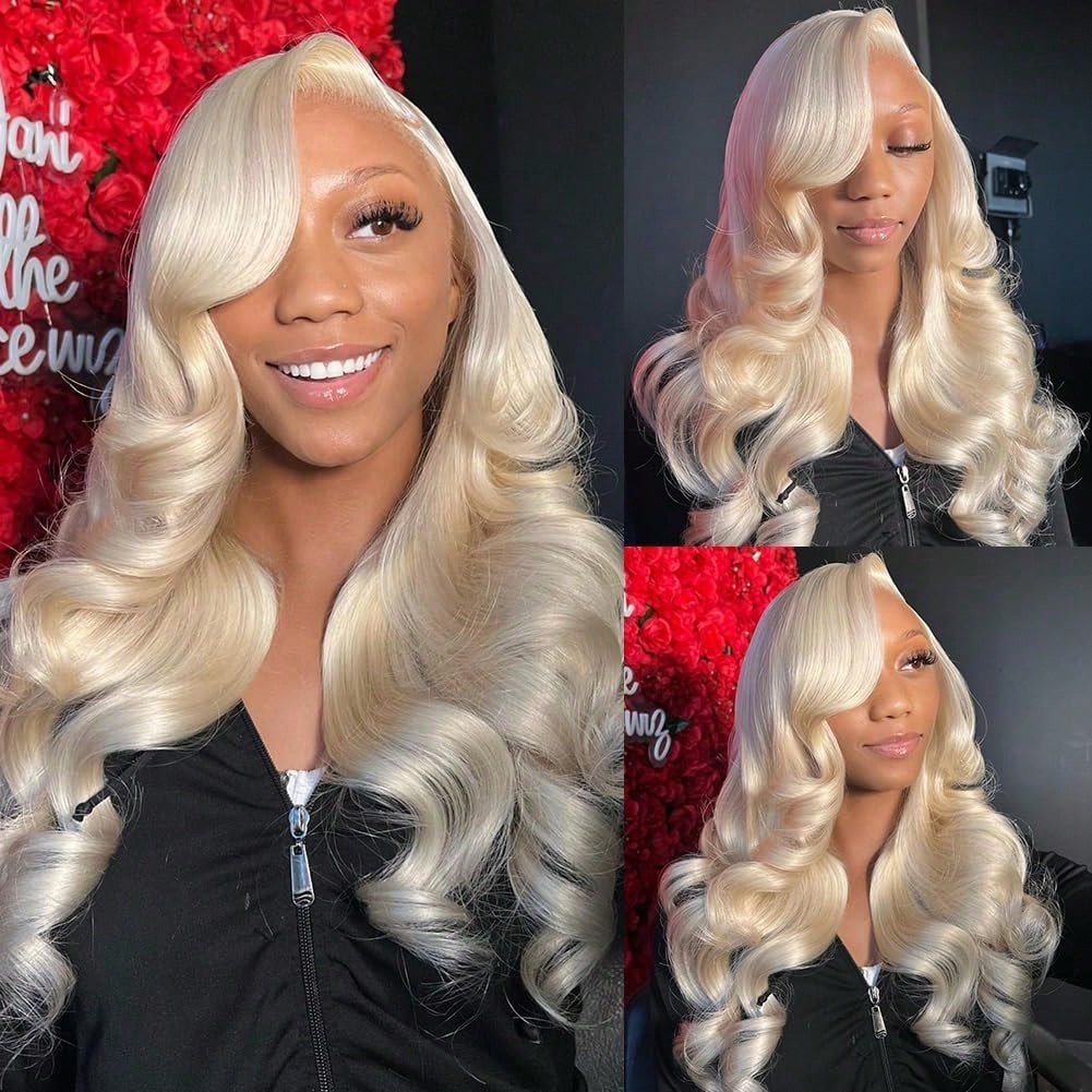 613 Blonde Body Wave Lace Front Wig - شعر مستعار أمامي دانتيل 13x6 من