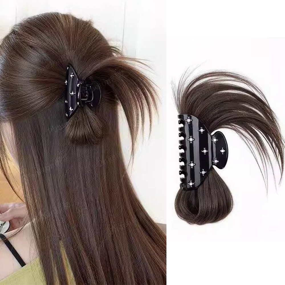 Claw Clip Messy Bun Hair Piece - مشبك شعر صناعي منفوش وفوضوي على