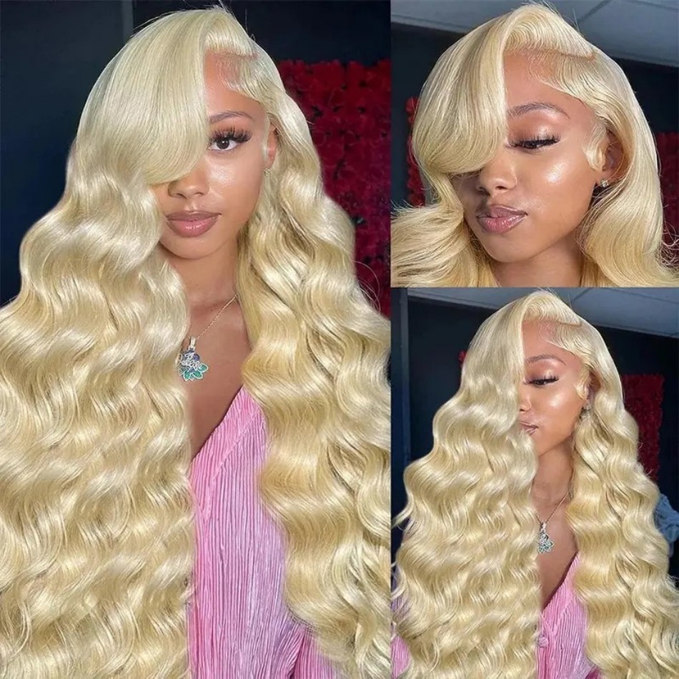 613 Blonde Body Wave Lace Front Wig - 613 Hd الدانتيل الباروكة الأمامية 13x6