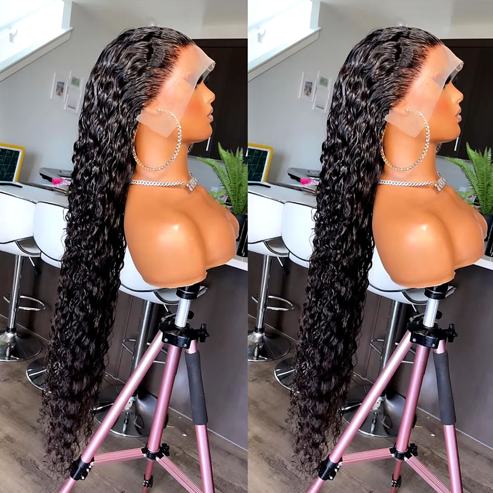Lace Front Wigs - باروكة شعر بشري برازيلي طبيعي بطول