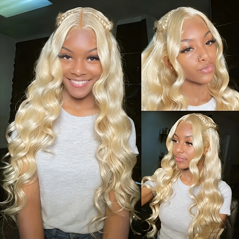 شعر مستعار أمامي بدانتيل عالي  - مراجعة 613 Blonde Body Wave Lace Front Wig وسعره