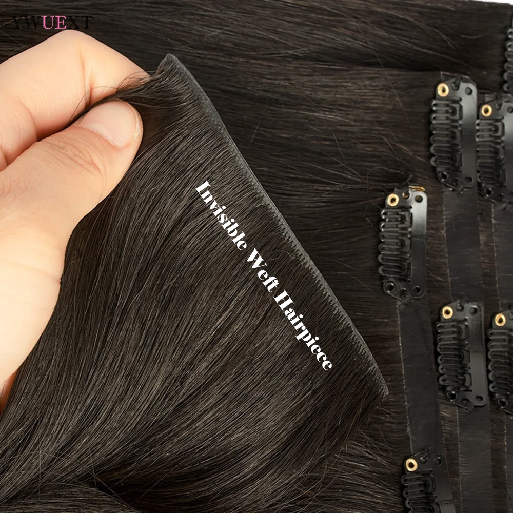 وصلات شعر بمشبك غير مرئي 100%  - مراجعة Seamless Clip In Hair Extensions Human Hair وسعره