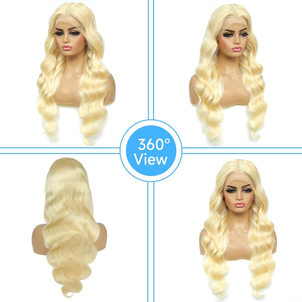 باروكة شعر طبيعي 613 HD بدانتي - مراجعة 613 Blonde Body Wave Lace Front Wig وسعره