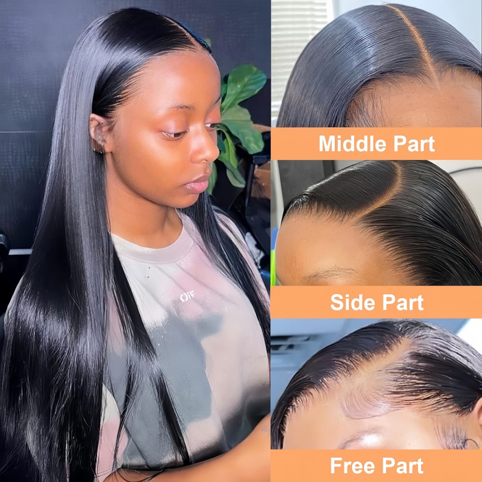 شعر مستعار بشري طبيعي مستقيم 4 - مراجعة Hd Lace Frontal Wig Human Hair Pre Plucked وسعره