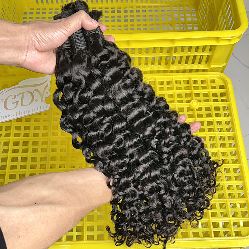شعر بشري 100% خام غير معالج لل - مراجعة Water Wave Bulk Human Hair For Braiding وسعره