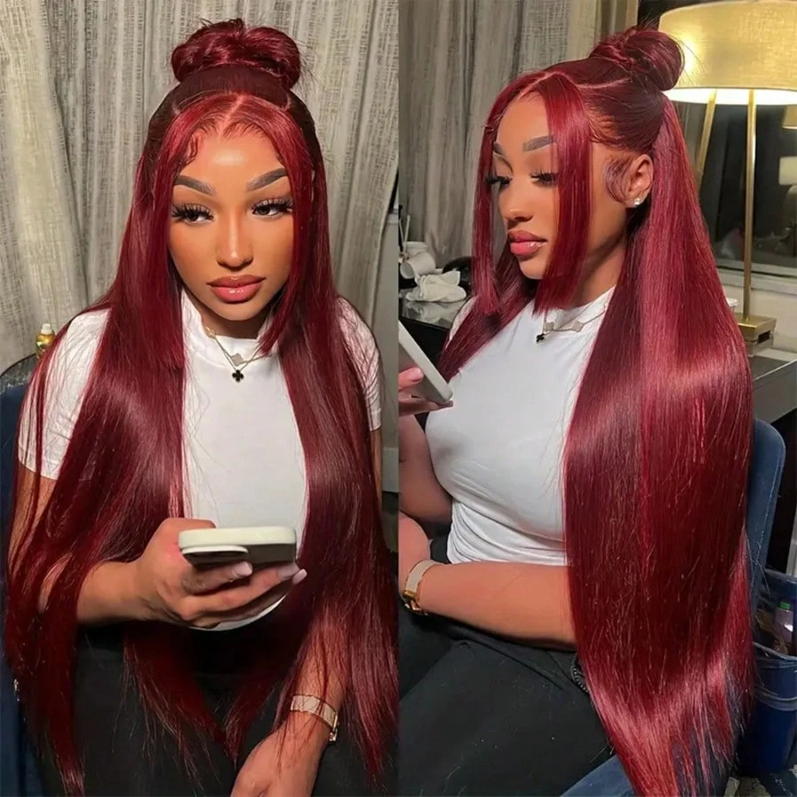 شعر مستعار بشري مستقيم بكثافة  - مراجعة Hd Lace Frontal Wig Human Hair Pre Plucked وسعره