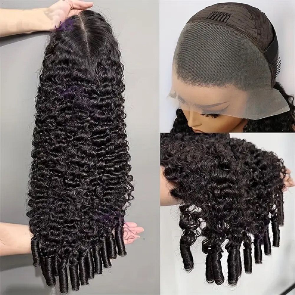 شعر مستعار بشري مموج بورمي طبي - مراجعة Human Hair Wigs وسعره