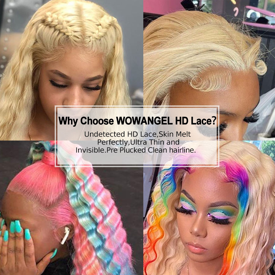 نجاح باهر الملاك ريال HD الدان - مراجعة 613 Blonde Body Wave Lace Front Wig وسعره