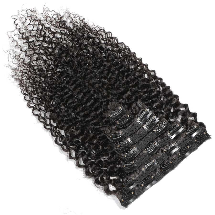وصلات شعر مجعد طبيعي من نيومي، - مراجعة Seamless Clip In Hair Extensions Human Hair وسعره