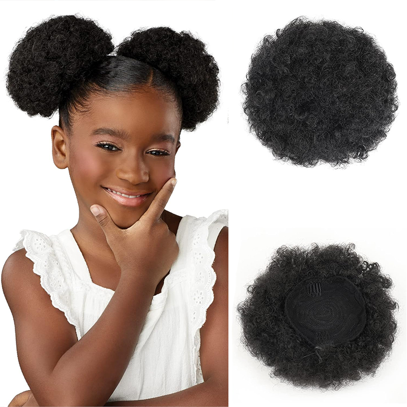 ذيل حصان اصطناعي منفوخ من الأف - مراجعة Drawstring Afro Curly Puff Ponytail وسعره