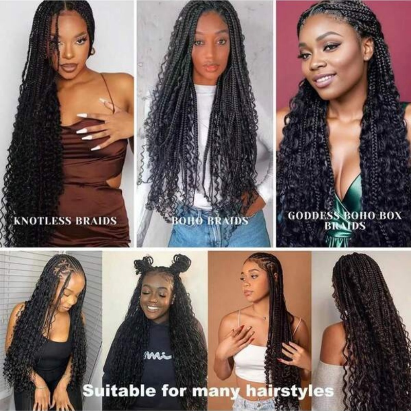 2 حزم موجة المياه السائبة وصلة - مراجعة Water Wave Bulk Human Hair For Braiding وسعره