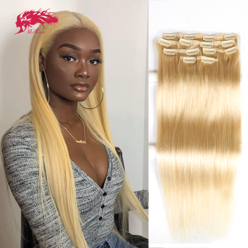 وصلات شعر طبيعية من علي كوين،  - مراجعة Seamless Clip In Hair Extensions Human Hair وسعره