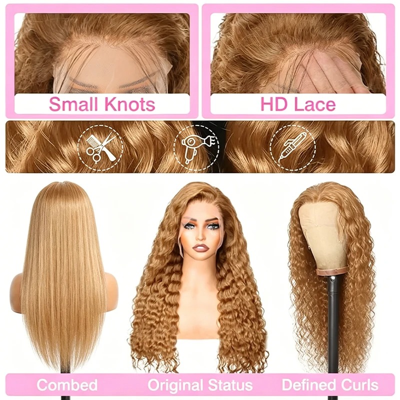34 38 بوصة العسل شعر مستعار أش - مراجعة Lace Front Wigs وسعره