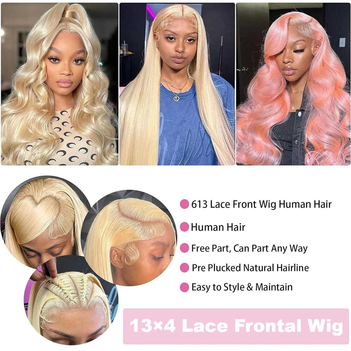 باروكة شعر بشري أشقر 613، دانت - مراجعة 613 Blonde Body Wave Lace Front Wig وسعره