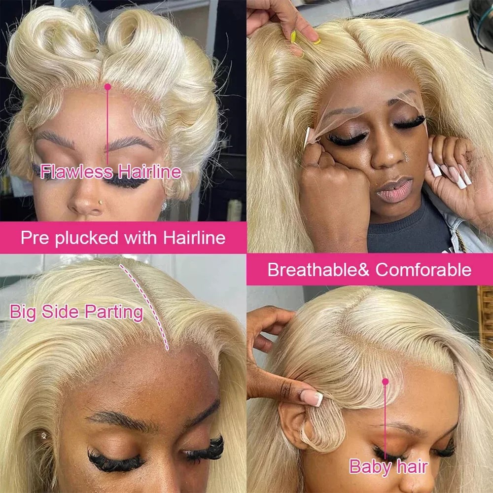 باروكة شعر بشري أشقر 613، دانت - مراجعة 613 Blonde Body Wave Lace Front Wig وسعره
