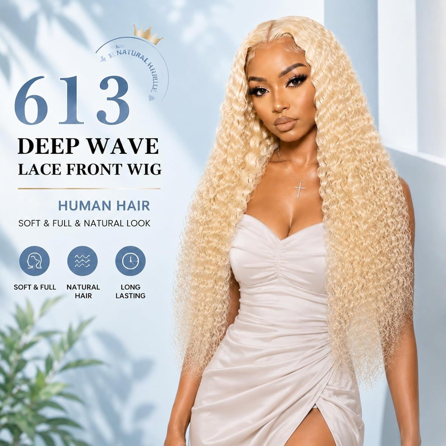 باروكة شعر طبيعي أمامية بدانتي - مراجعة 613 Blonde Body Wave Lace Front Wig وسعره