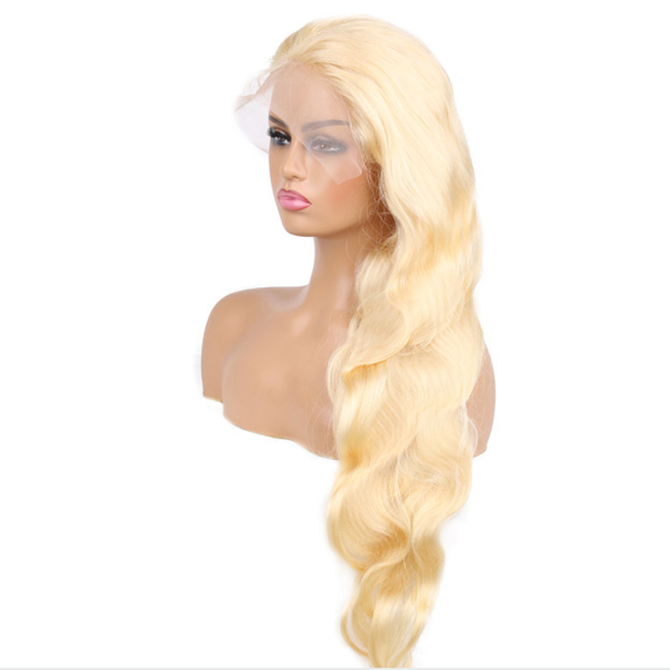 شعر مستعار أمامي بدانتيل شفاف  - مراجعة 613 Blonde Body Wave Lace Front Wig وسعره
