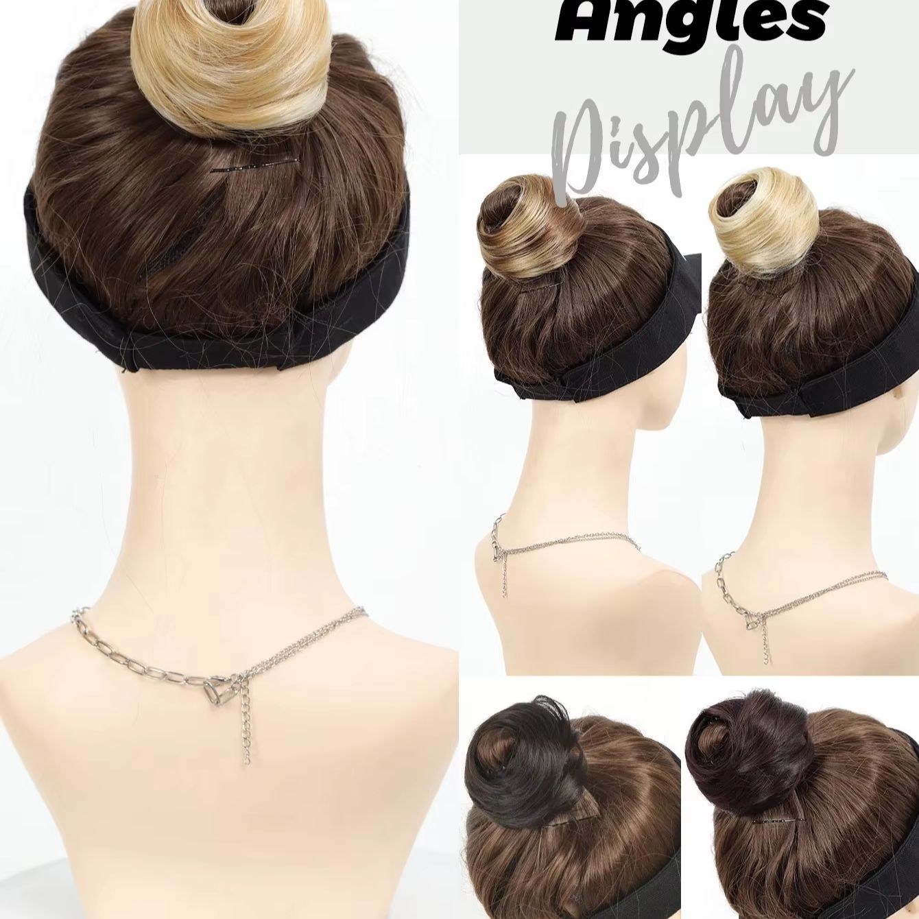 مشبك شعر صناعي صغير على شكل عق - مراجعة Claw Clip Messy Bun Hair Piece وسعره