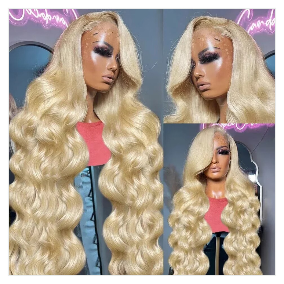 613 العسل شقراء 13x4 الدانتيل  - مراجعة 613 Blonde Body Wave Lace Front Wig وسعره