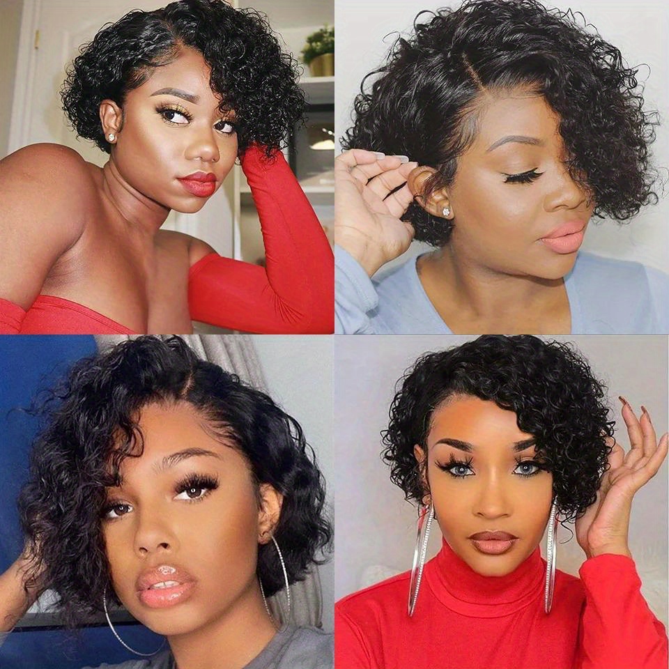قصيرة مجعد 13x1 الدانتيل مجعد  - مراجعة Glueless Wear And Go Human Hair Wig وسعره